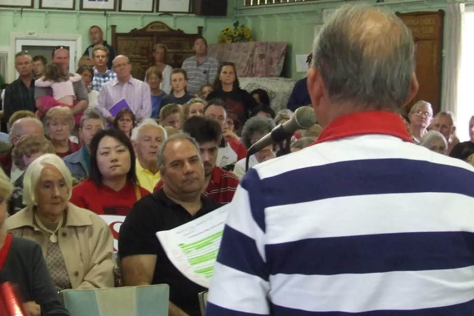 Angry Public Meeting